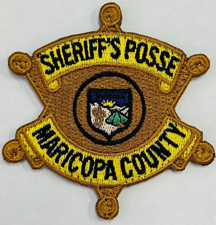 MARICOPA COUNTY SHERIFF'S OFFICE POSSE BADGE PATCH - VELCRO.